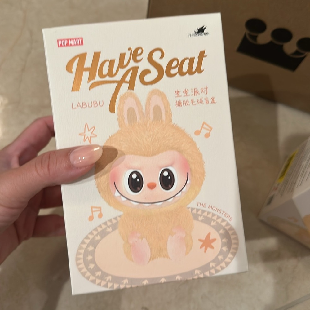 ONE PopMart Have a Seat Labubu 100% Authentic Brand New in Box BLIND BOX